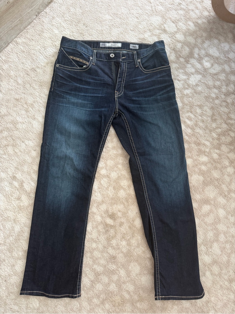 Buckle Dark Indigo Straight Men’s Jeans